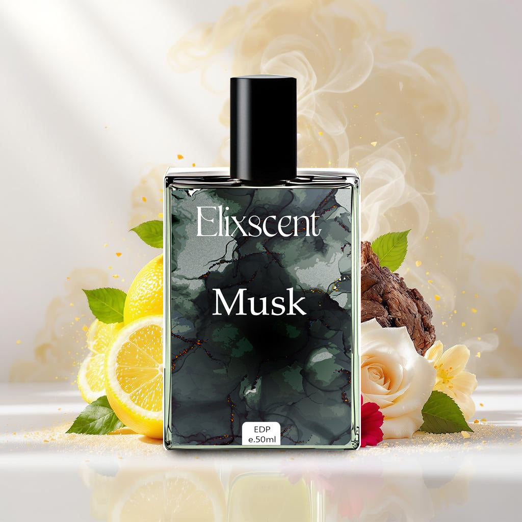 Musk Perfume with White Oud Long Lasting Fragrance